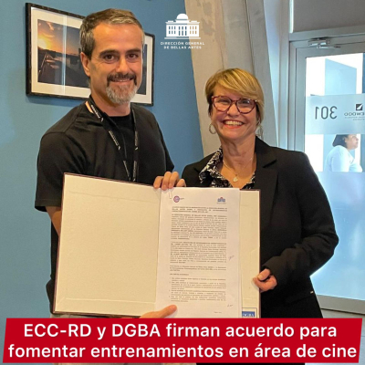 ECC-RD y DGBA firman acuerdo para fomento de formación en área de cine