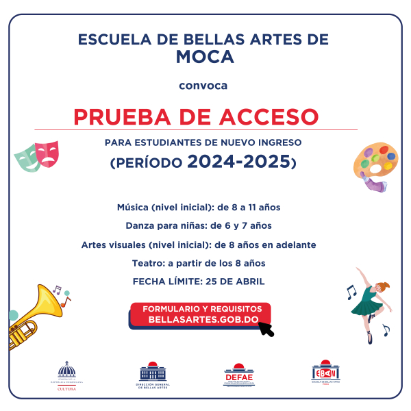 BELLAS ARTES - MOCA, INSCRIPCIÓN NUEVO INGRESO 2024-2025