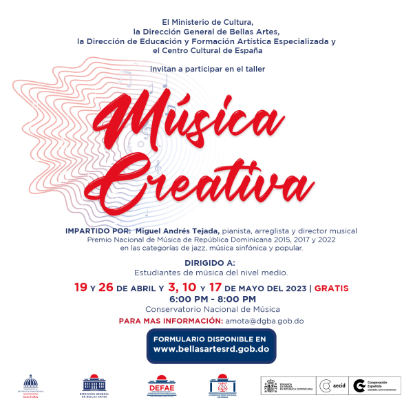 Invitan a participar en taller de &quot;música creativa&quot;