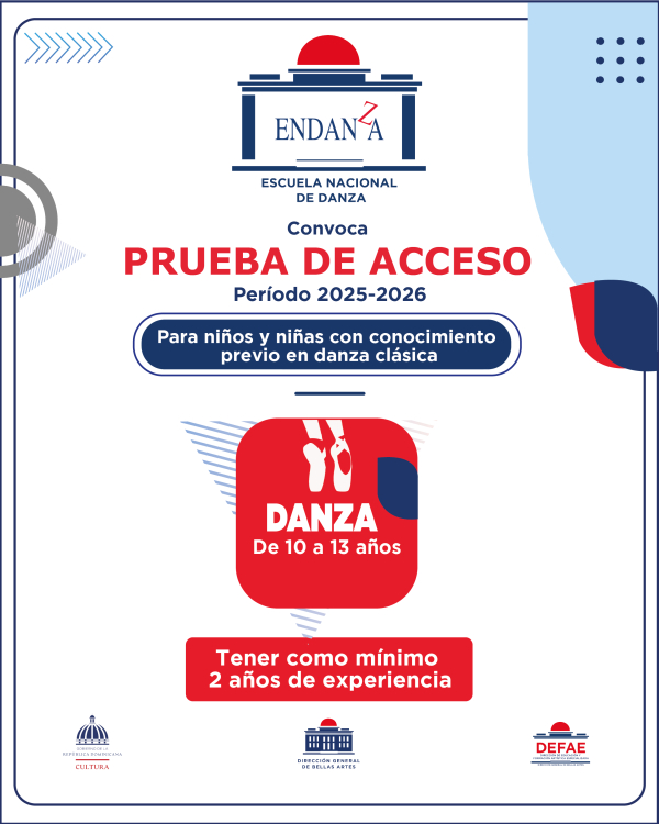 PRUEBA DE ACCESO ENDANZA, PERÍODO 2025-2026